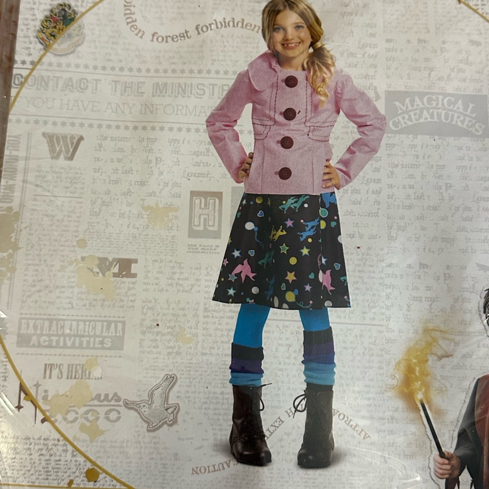 Luna Lovegood Outfit Harry Potter kid’s costume Size 7/8 Wizarding World New‎ - Picture 3 of 7